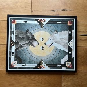 Two Wolves Print